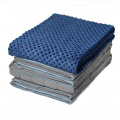 Weighed blanket with full zipper system weighted blanket blue